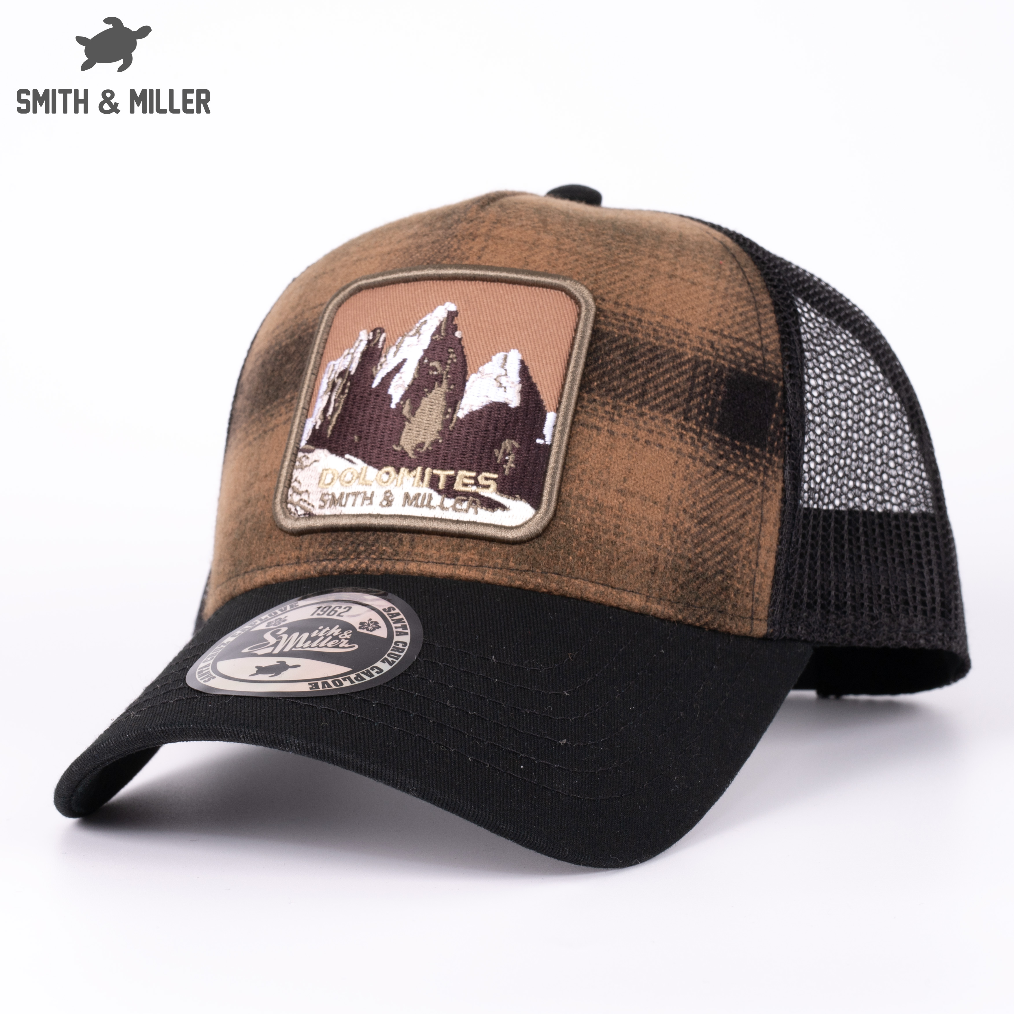 Smith & Miller Montana Unisex Trucker Cap, olive/black 