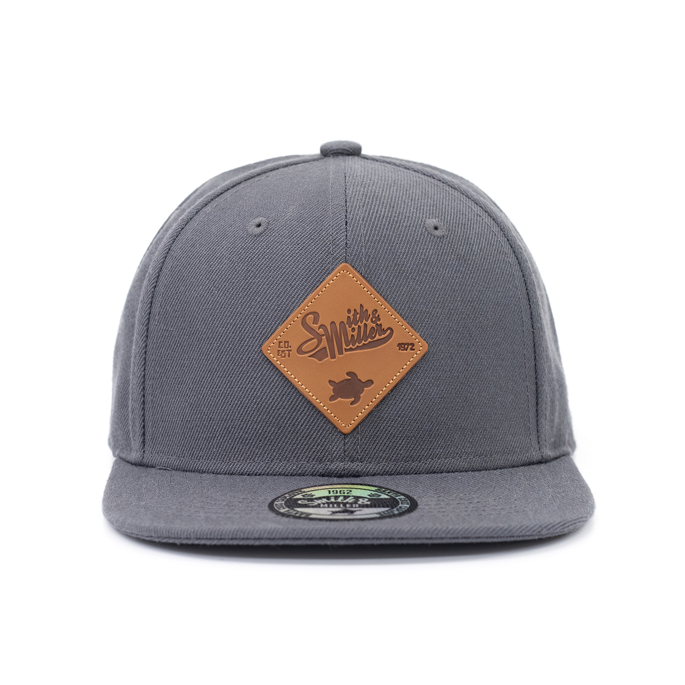 Smith & Miller Snap Snapback Cap, charcoal
