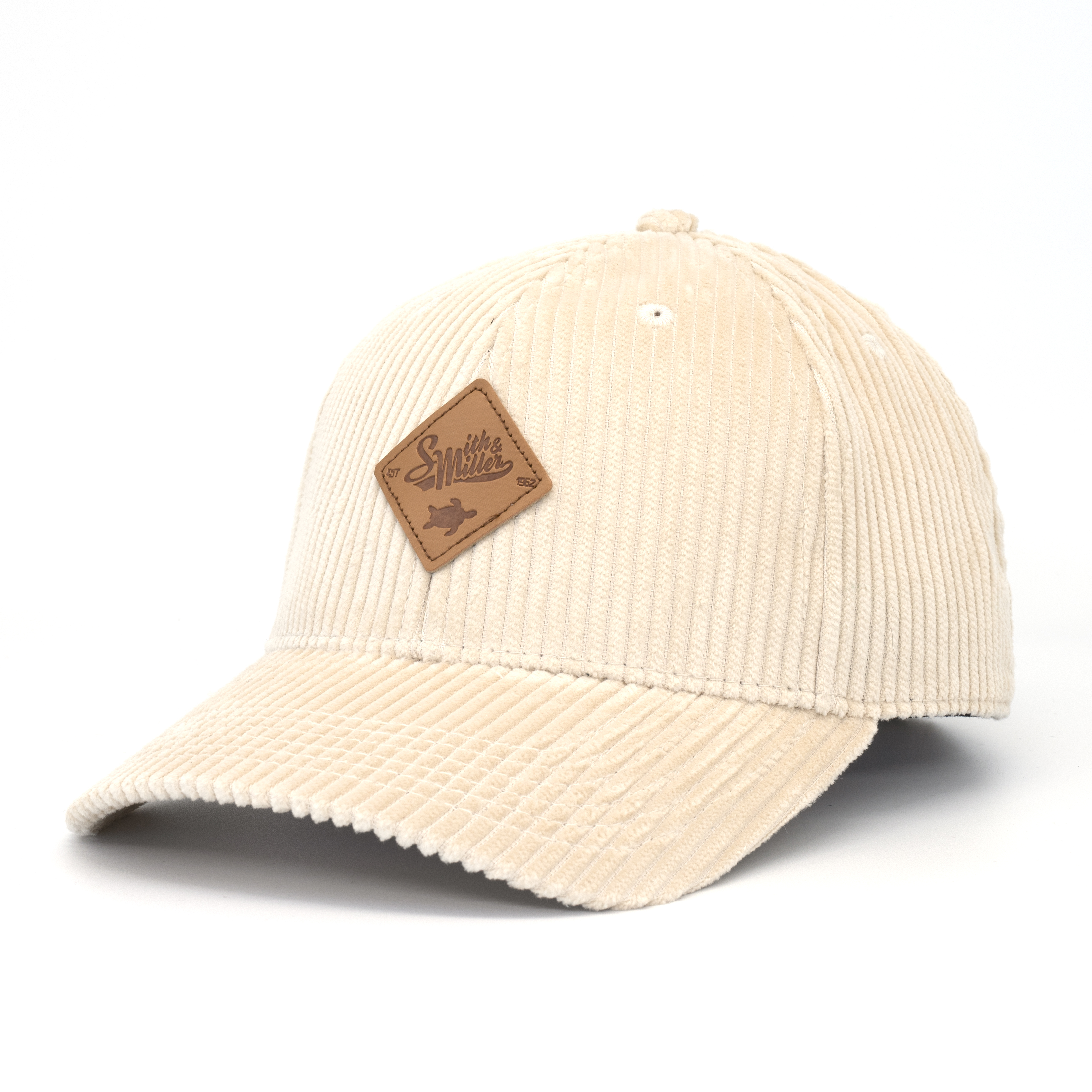 Smith & Miller Basil Unisex Curved Cord Cap, natural