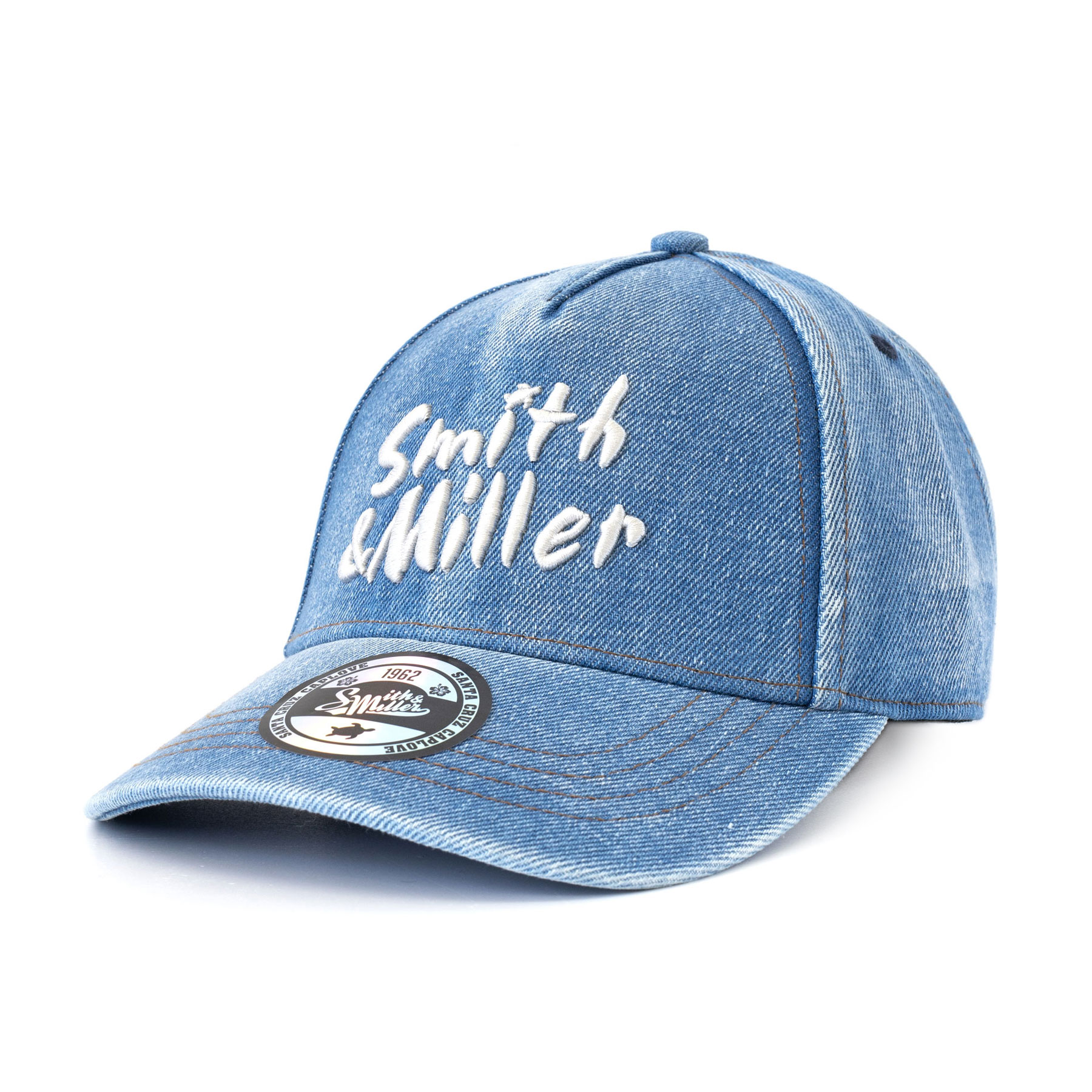 Smith & Miller Veto Curved Cap, lt. blue - denim