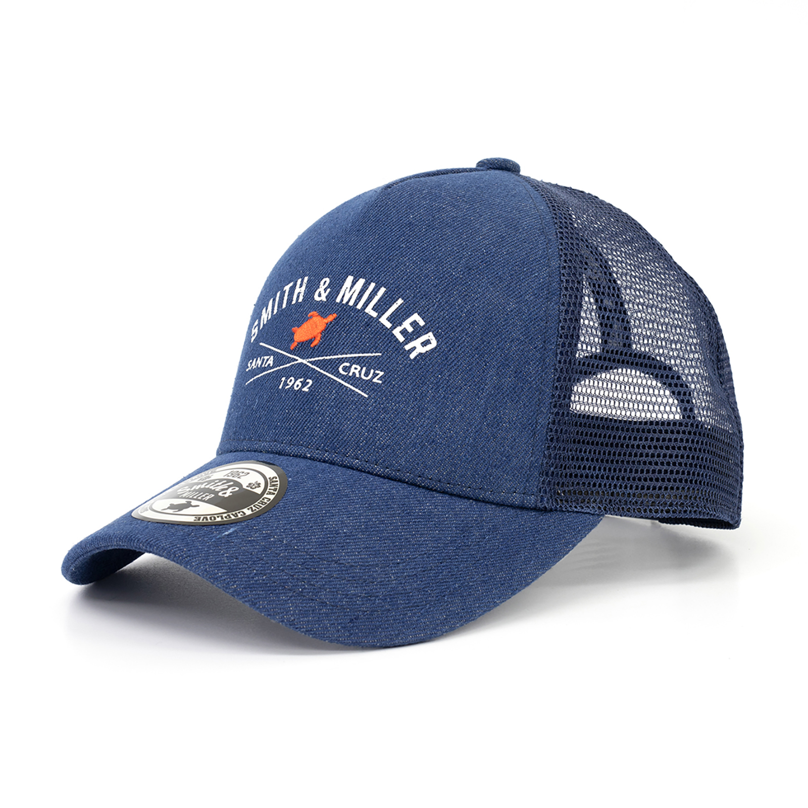 Smith & Miller Dawes Unisex Trucker Cap, denim - navy
