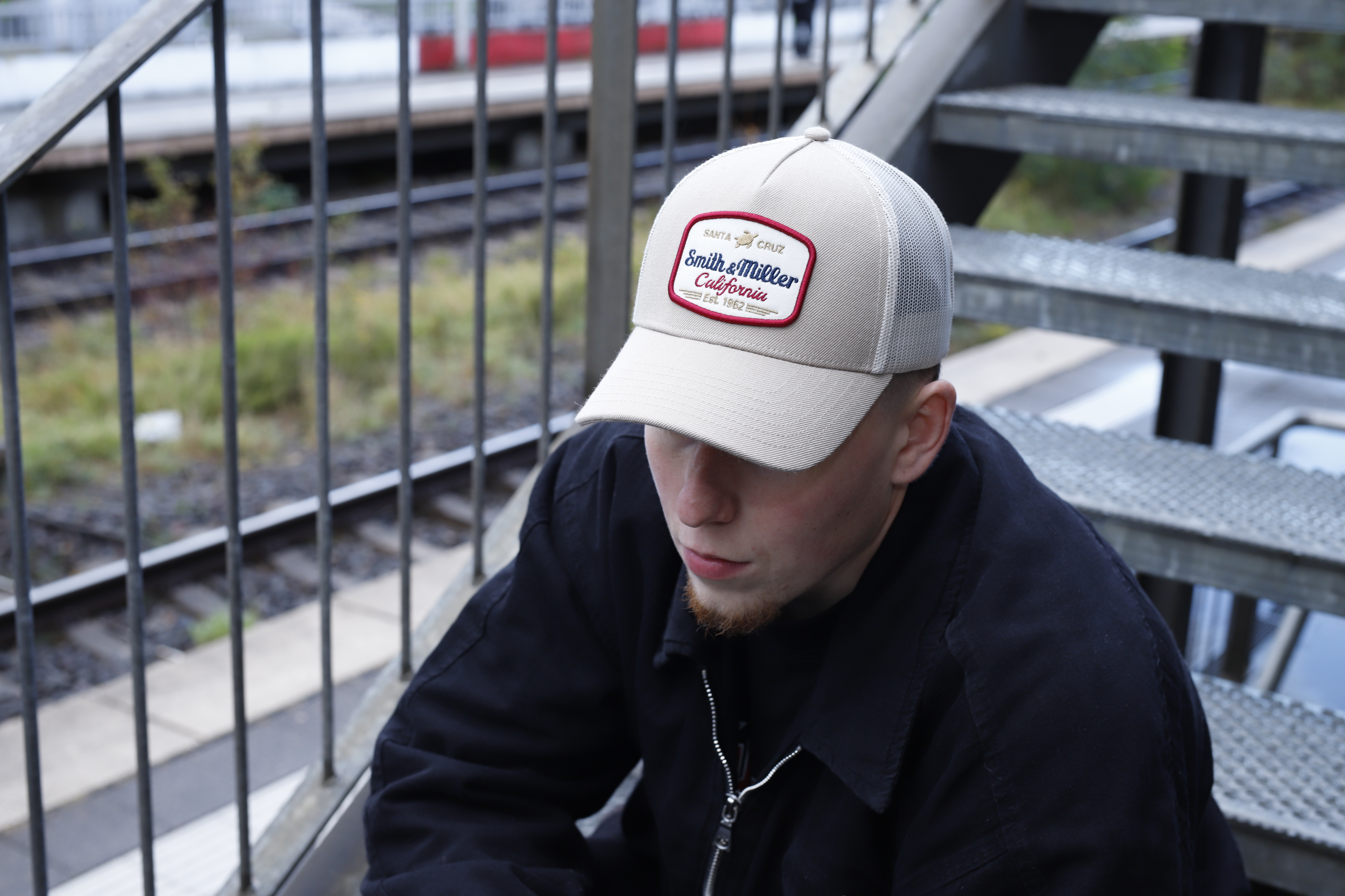 Smith & Miller "Lefan" Unisex Trucker Cap, khaki