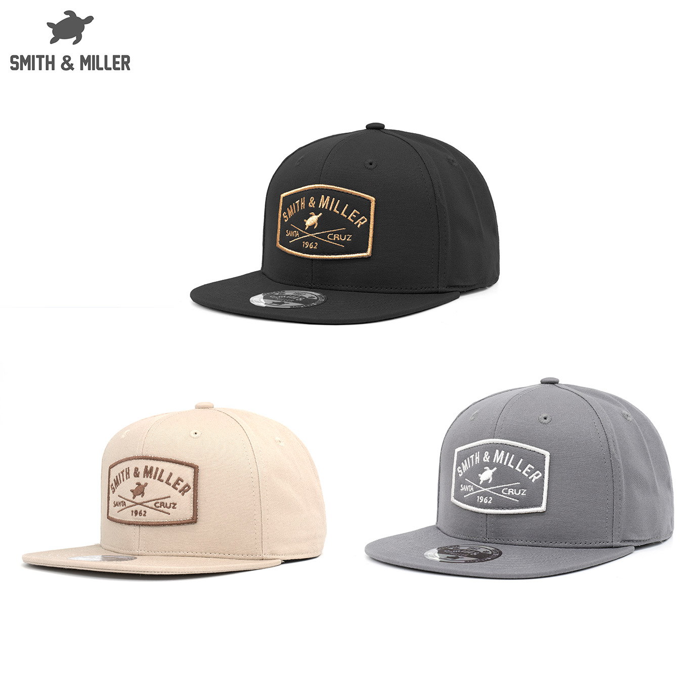 Smith & Miller Lambert Unisex Flat Snapback Cap Smith & Miller Lambert Unisex Flat Snapback Cap