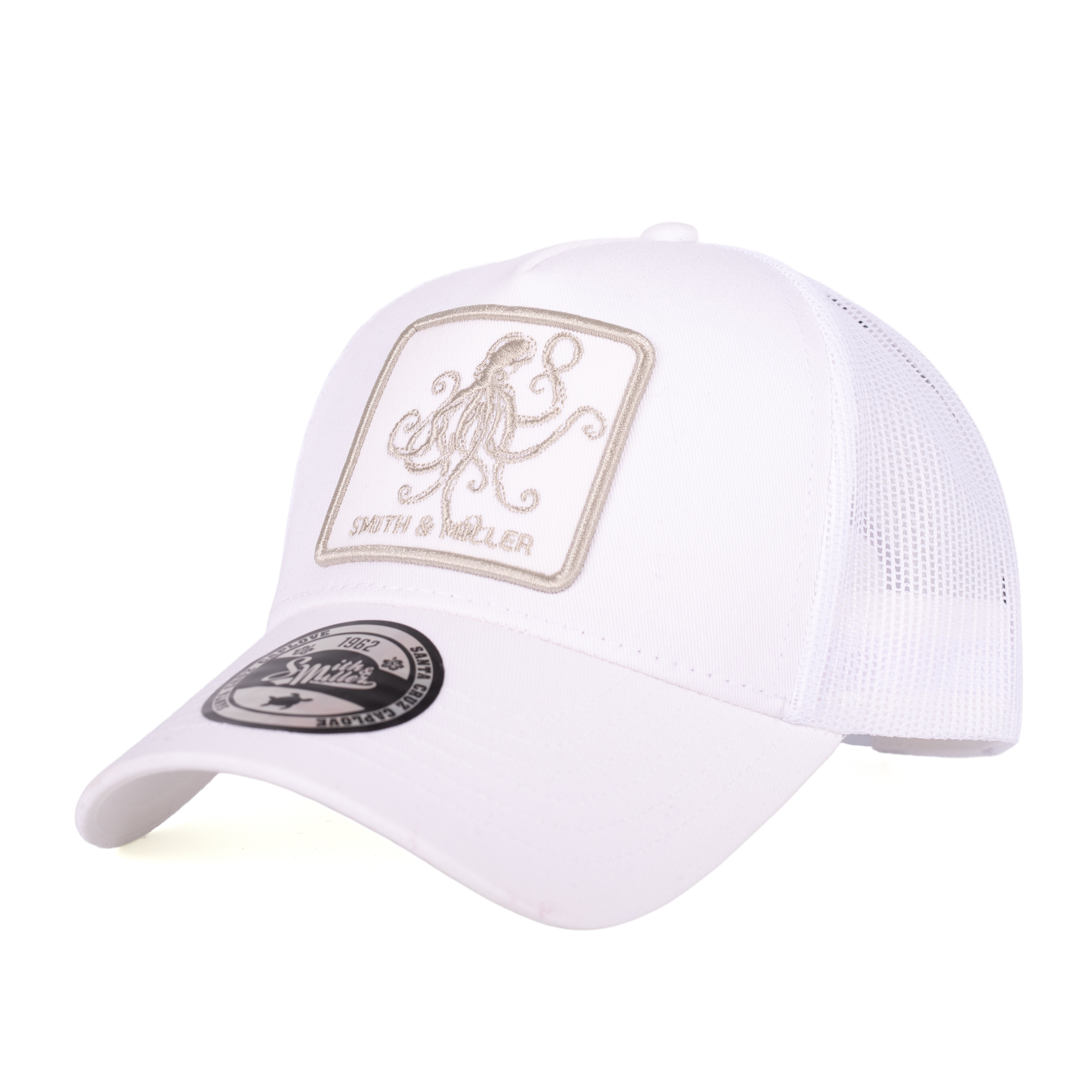 Smith & Miller "Miramar Otto" Trucker Unisex Cap, white