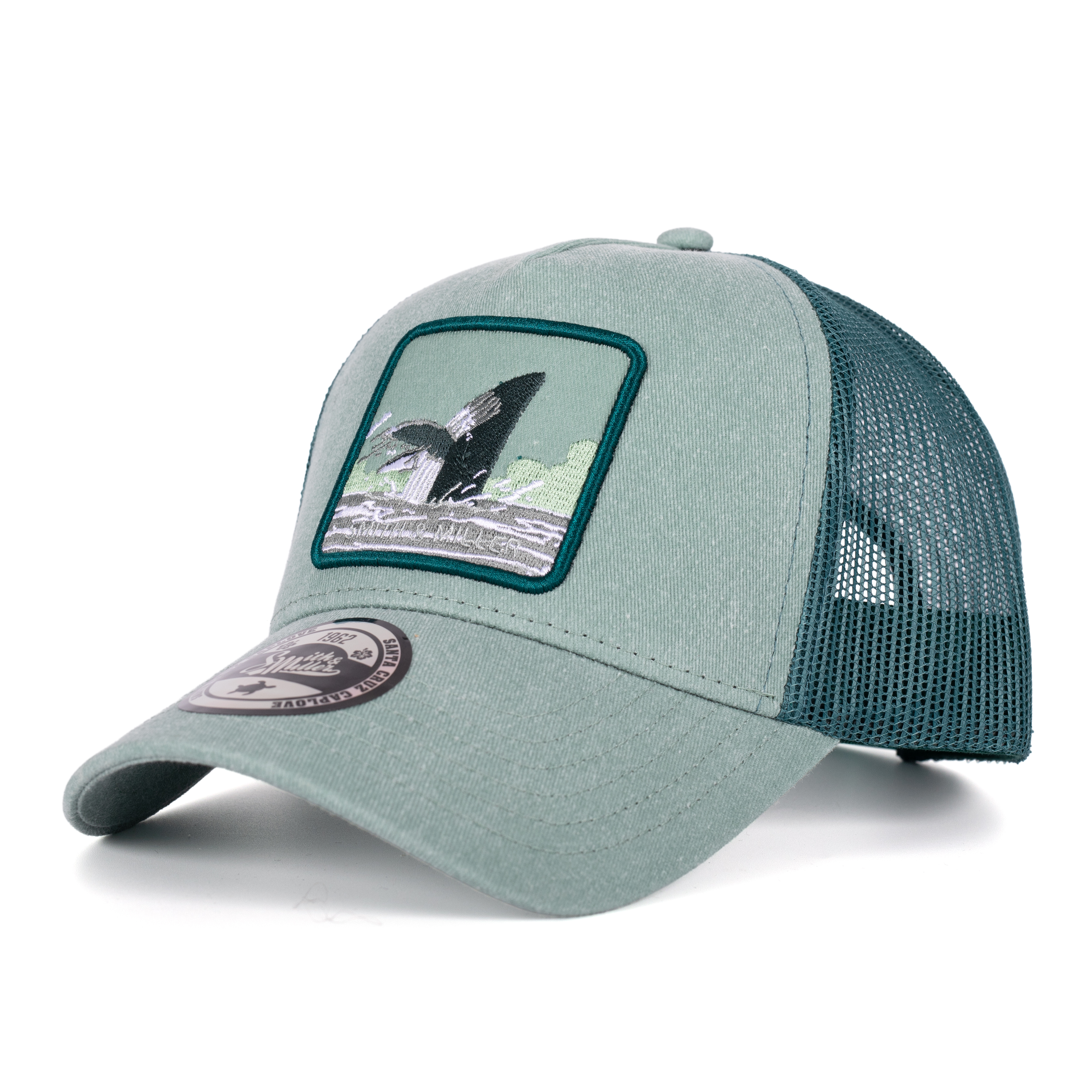 Smith & Miller "Miramar Turbo" Trucker Unisex Cap, dusty green