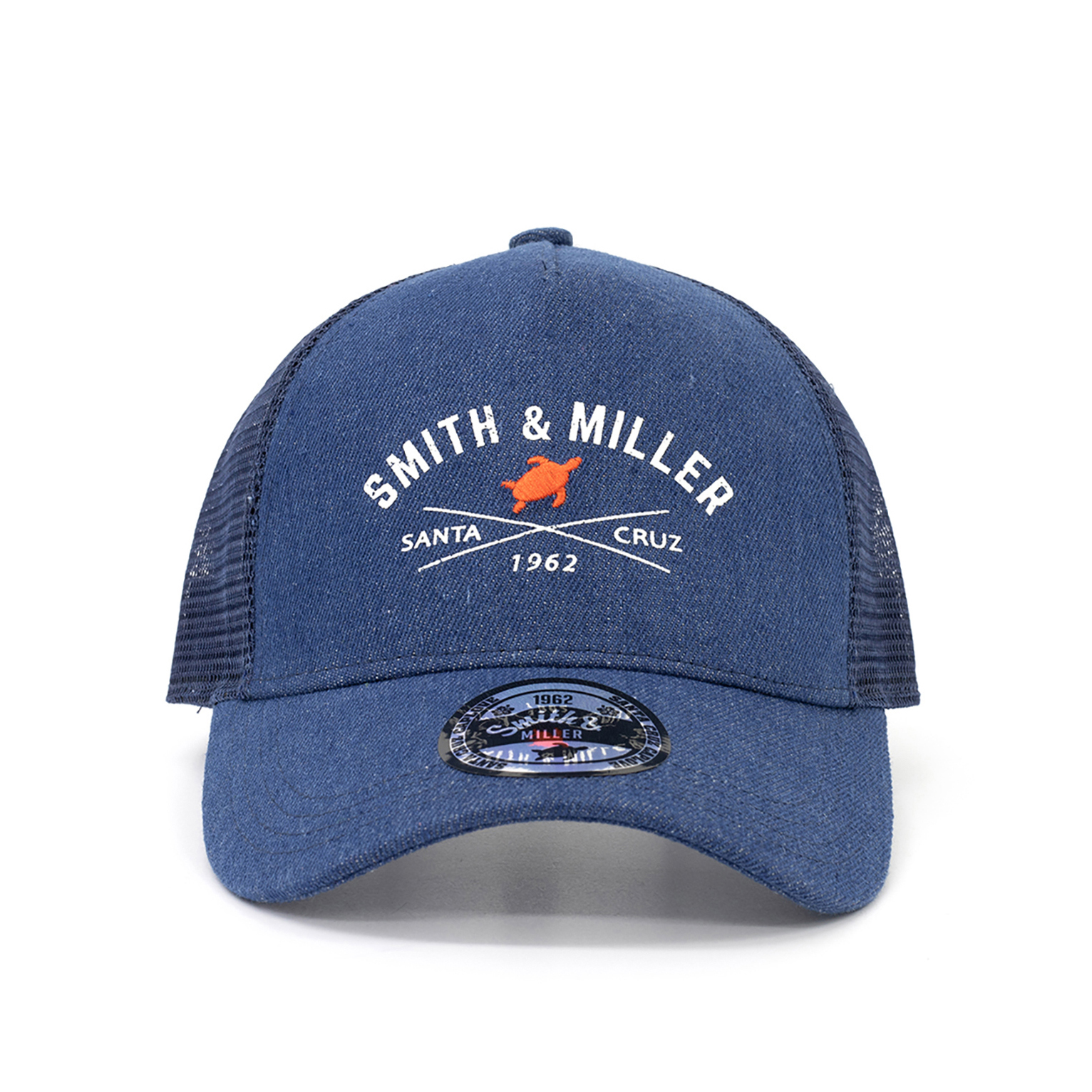 Smith & Miller Dawes Trucker Cap, denim - navy