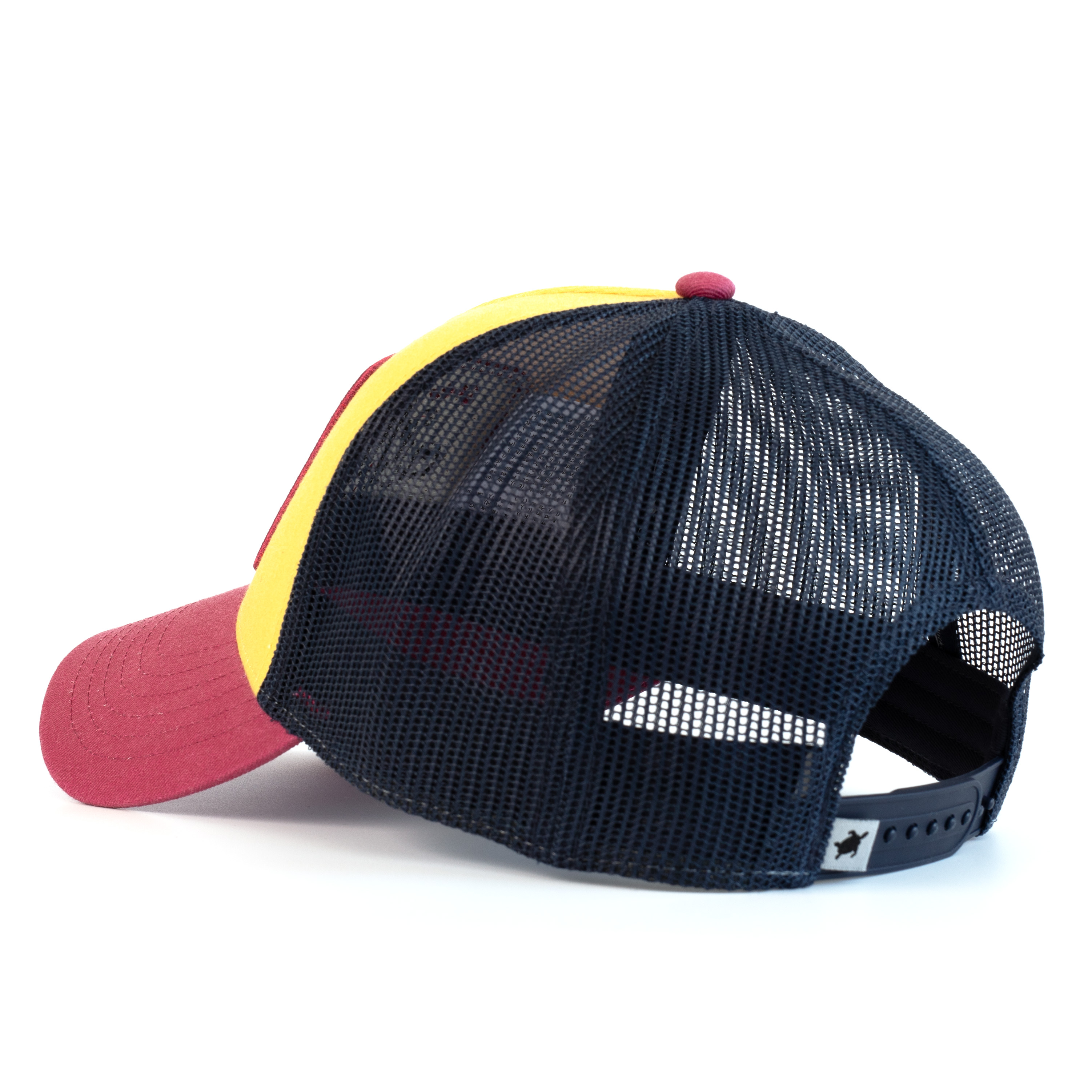 Smith & Miller Miramar Otto Trucker Unisex Cap, mustard/berry/navy