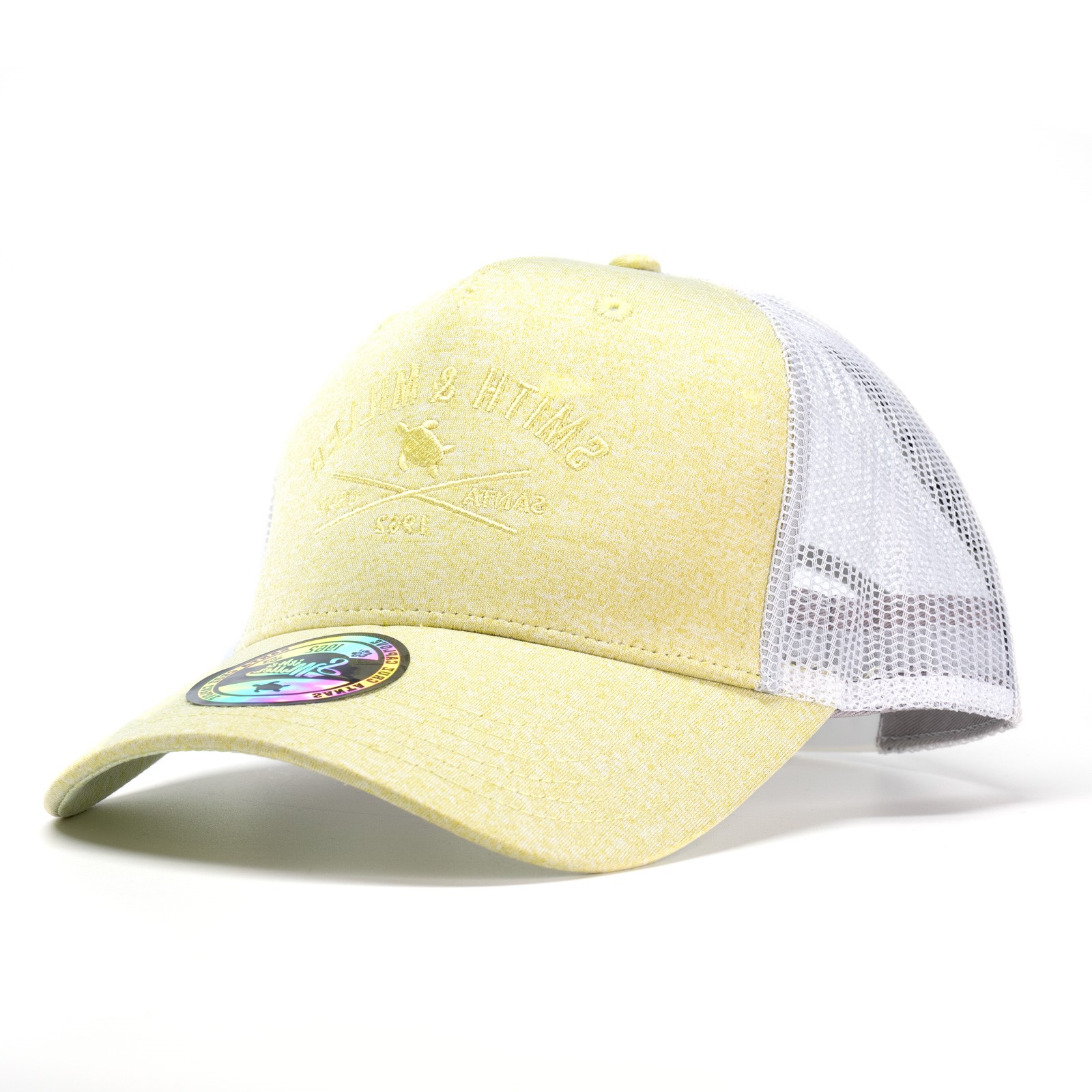 Smith & Miller Pico Rivera Unisex Trucker Cap, heather lt. yellow