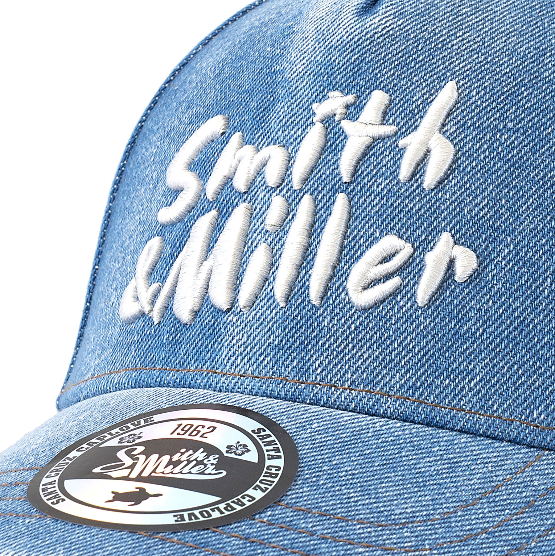Smith & Miller Veto Unisex  Curved Cap, lt. blue - denim