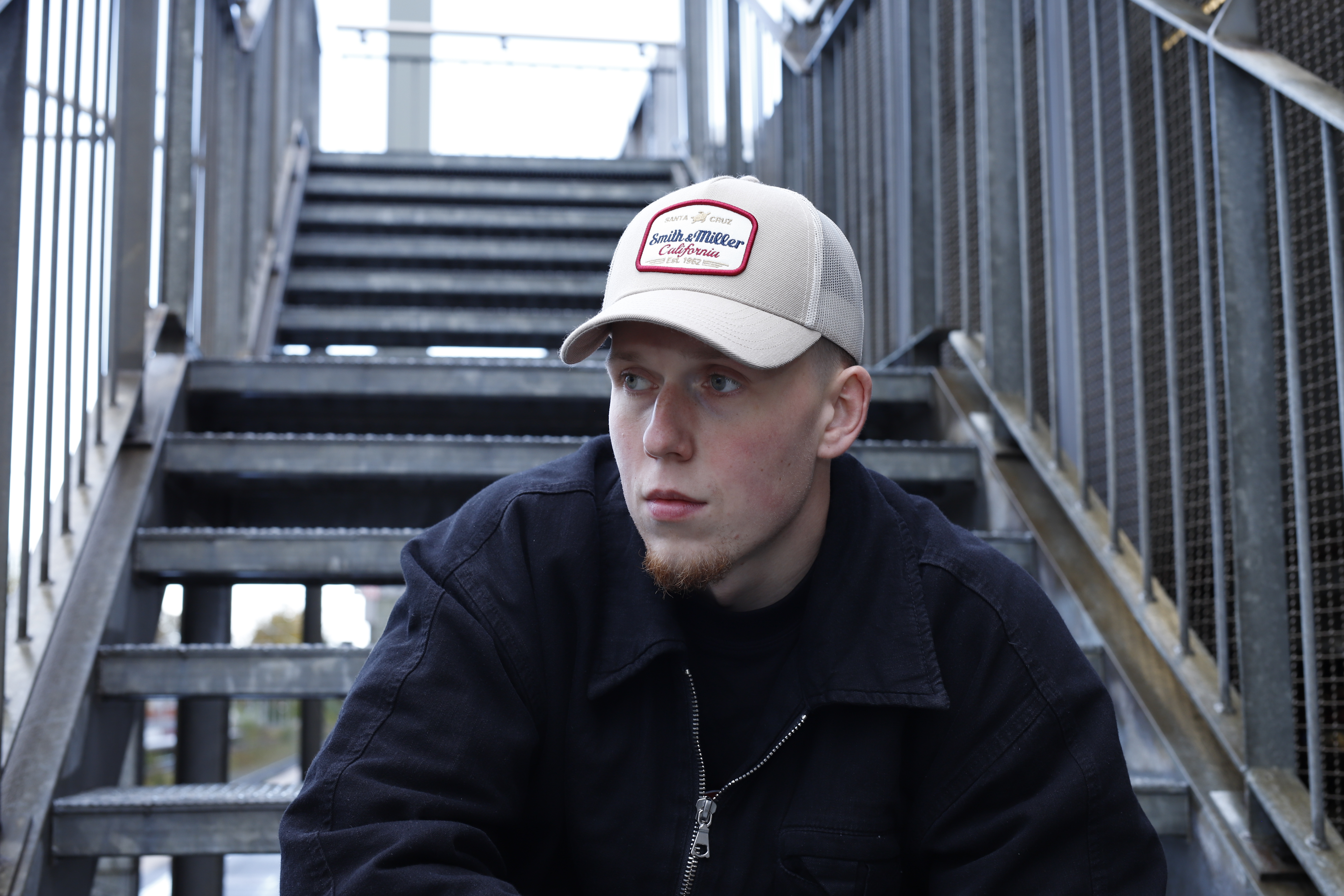Smith & Miller "Lefan" Unisex Trucker Cap, khaki