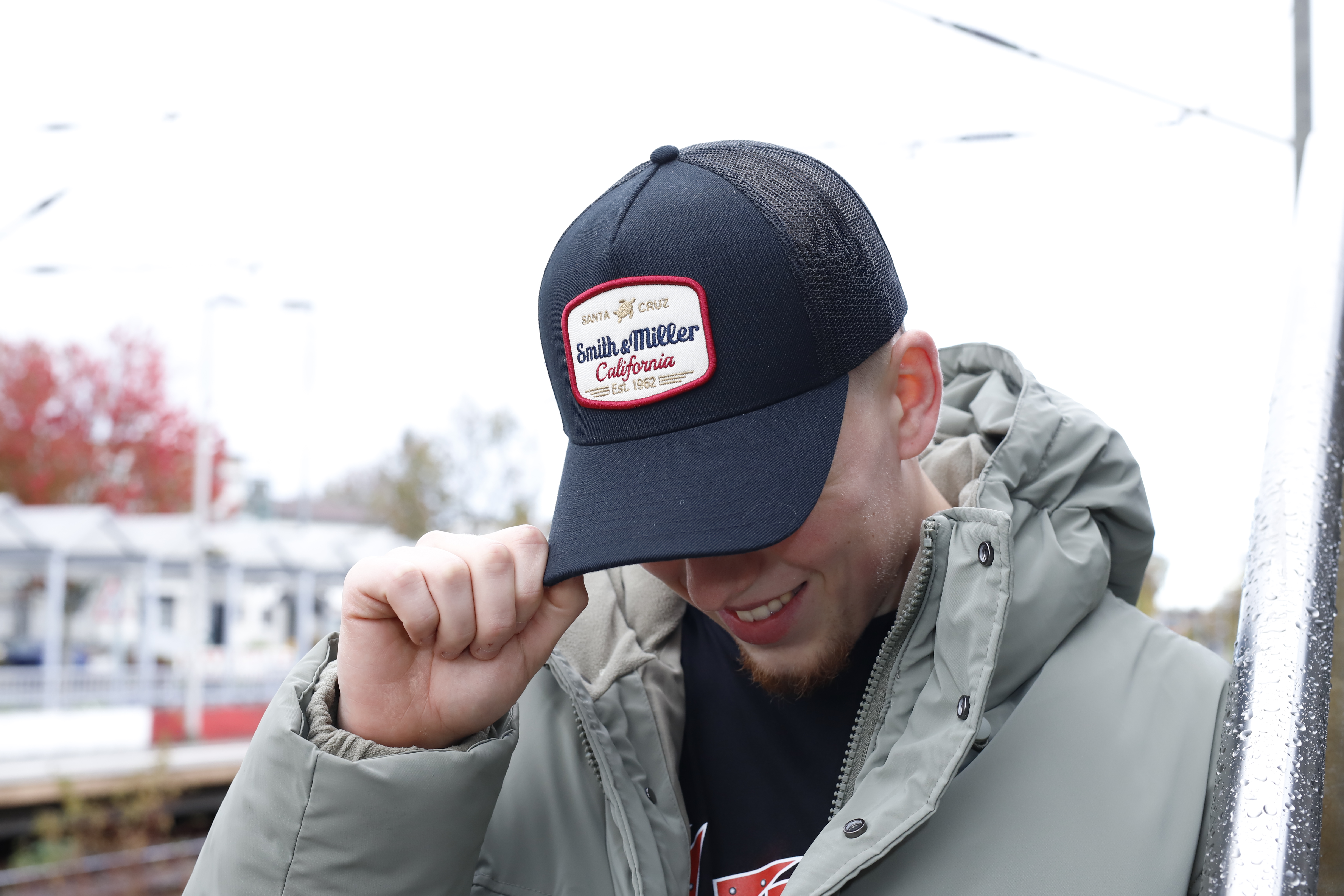 Smith & Miller "Lefan" Unisex Trucker Cap, black