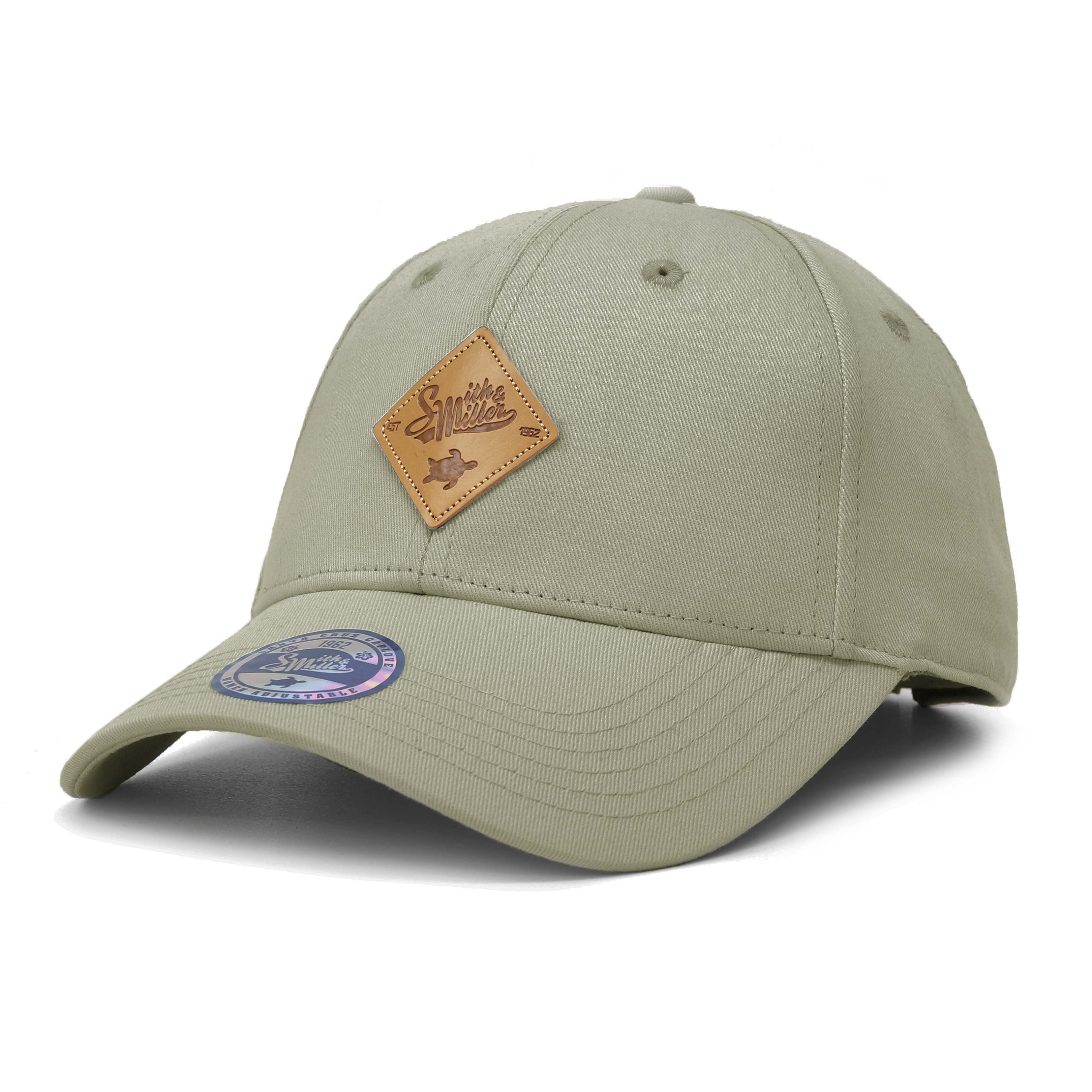 Smith & Miller Beverly Unisex Curved Cap, avocado