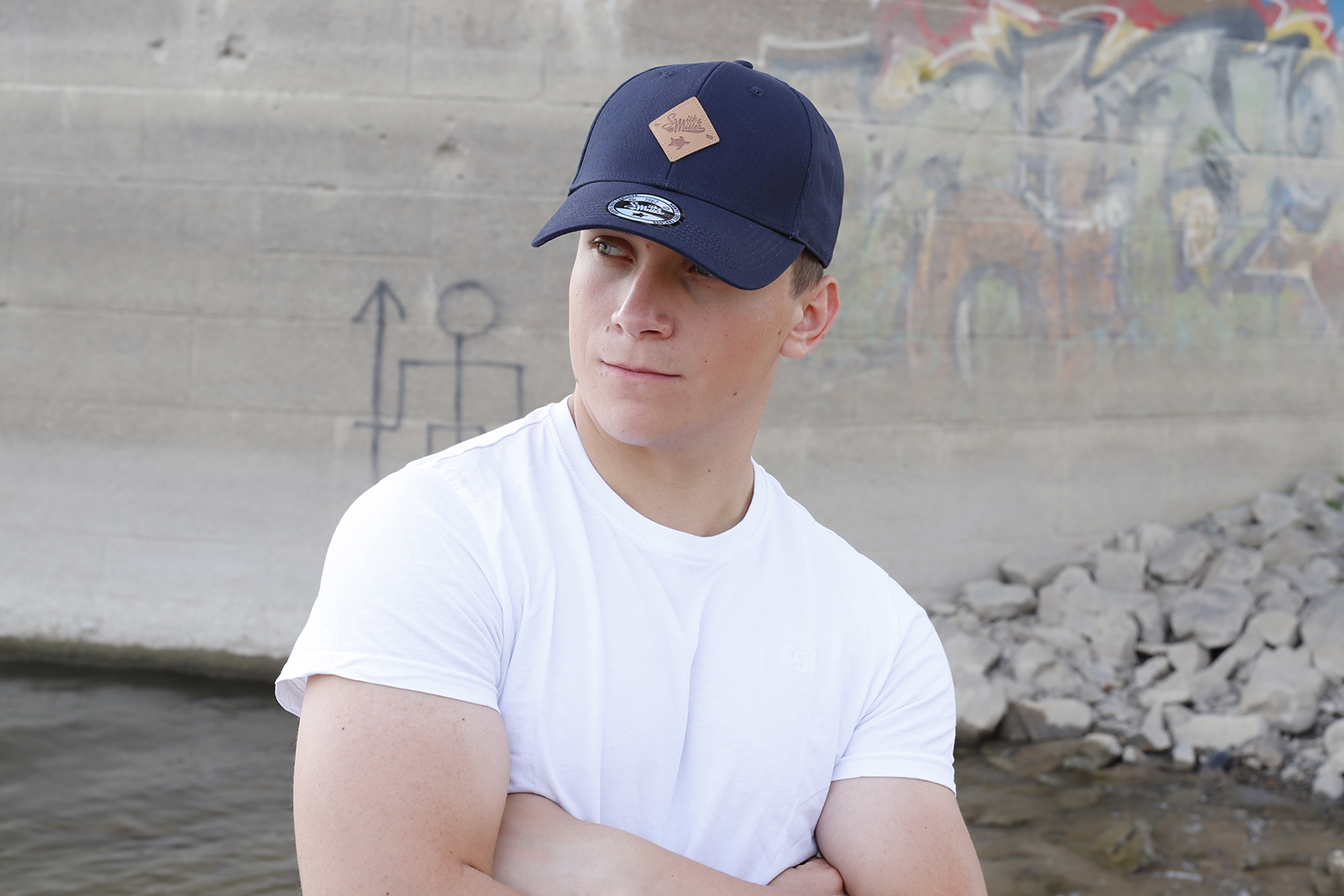 Smith & Miller Beverly Curved Cap, navy