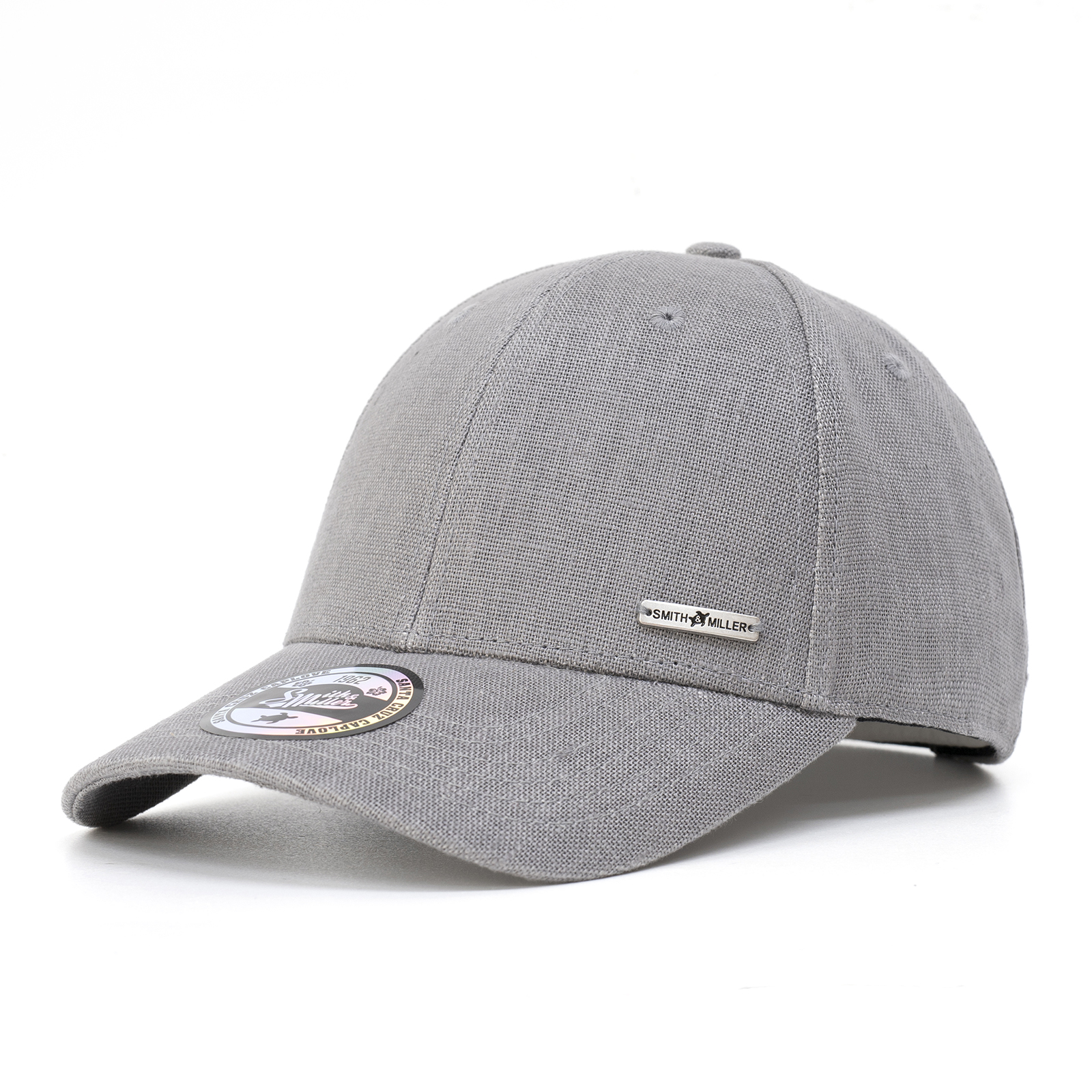 Smith & Miller Elam Unisex Curved Cap, grey
