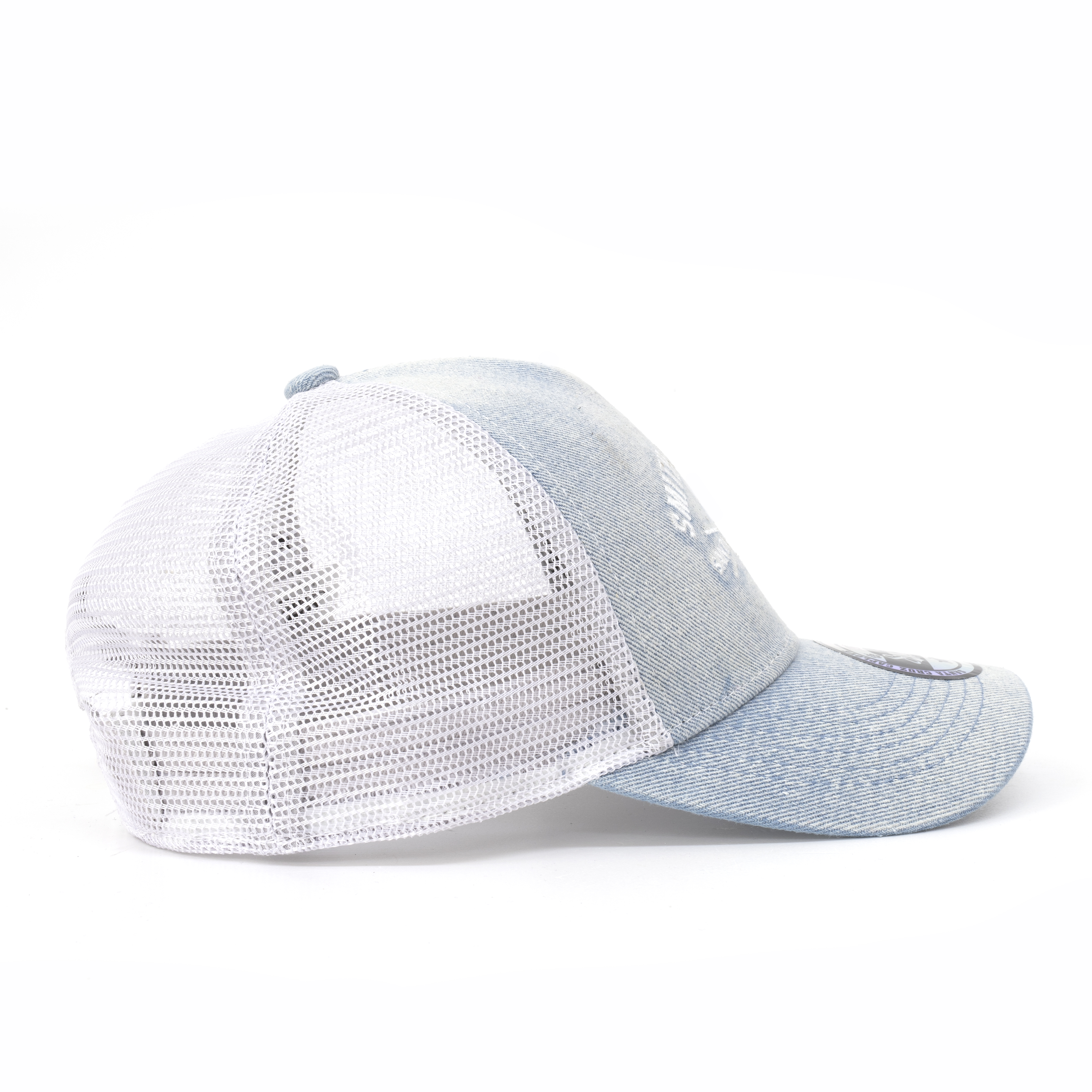 Smith & Miller Pasadena Trucker Cap, light denim - white