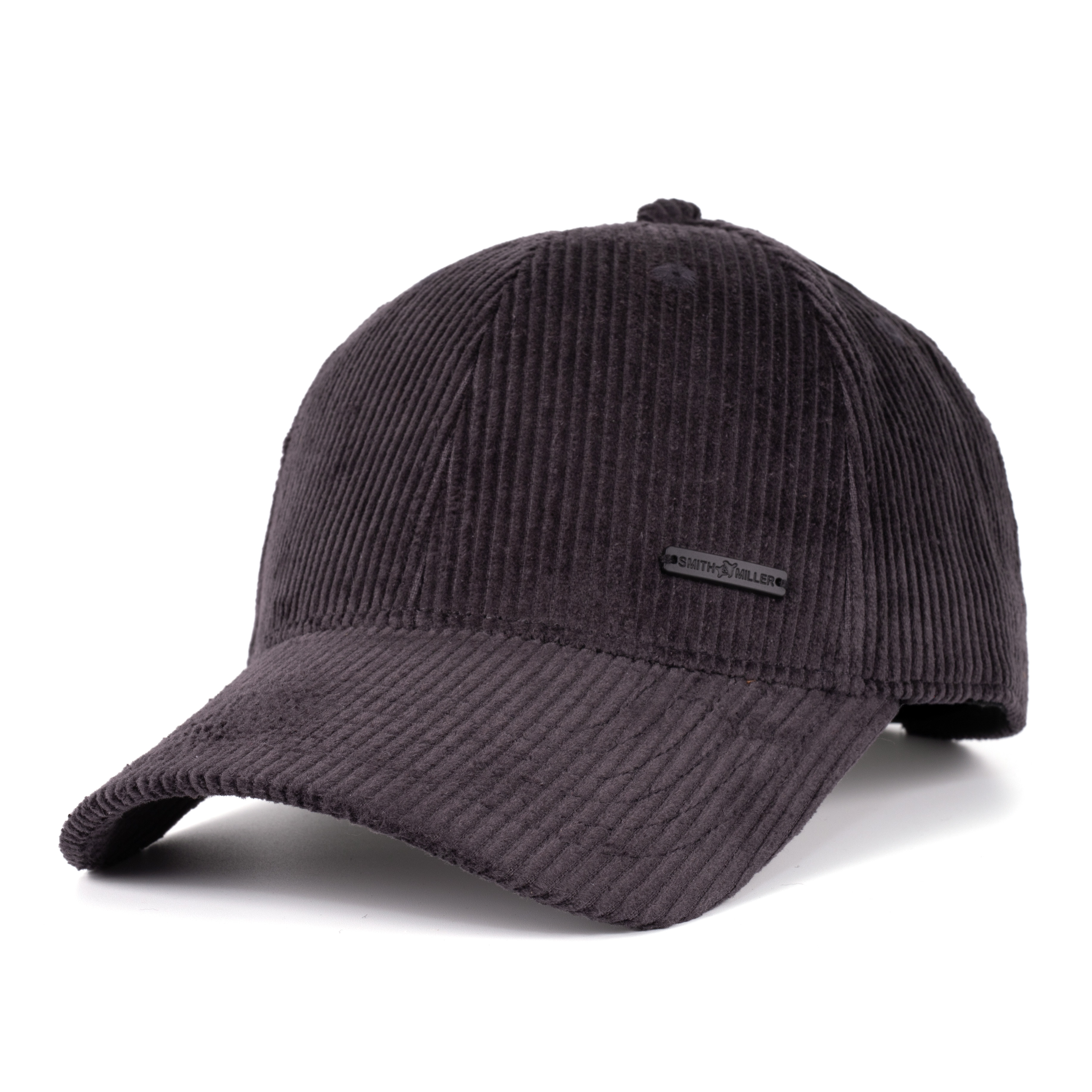 Smith & Miller Brandon Cord Cap, dark grey  