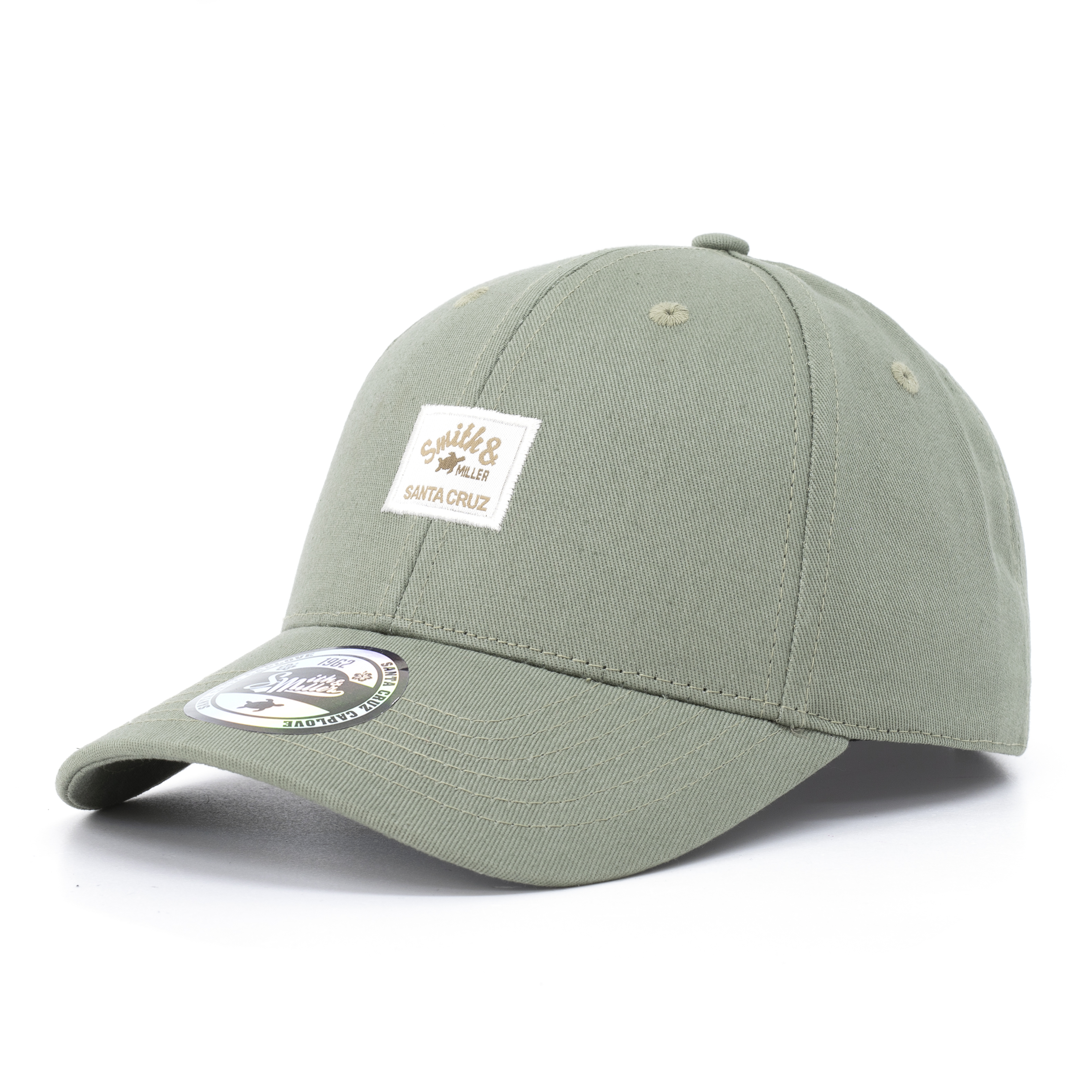 Smith & Miller Reno Unisex Curved Cap, dusty green