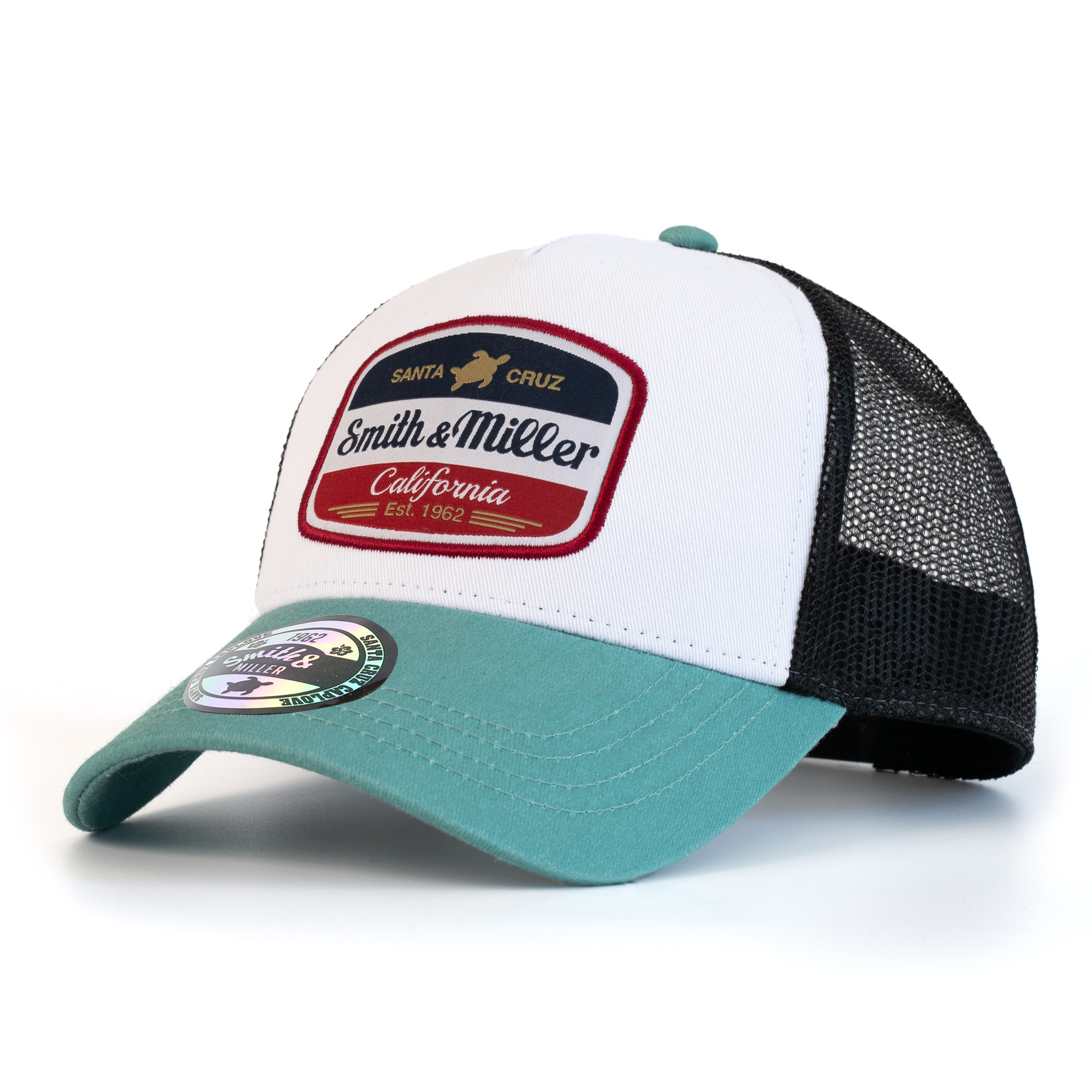 Smith & Miller Vicent Unisex Trucker Cap, balsam green/black