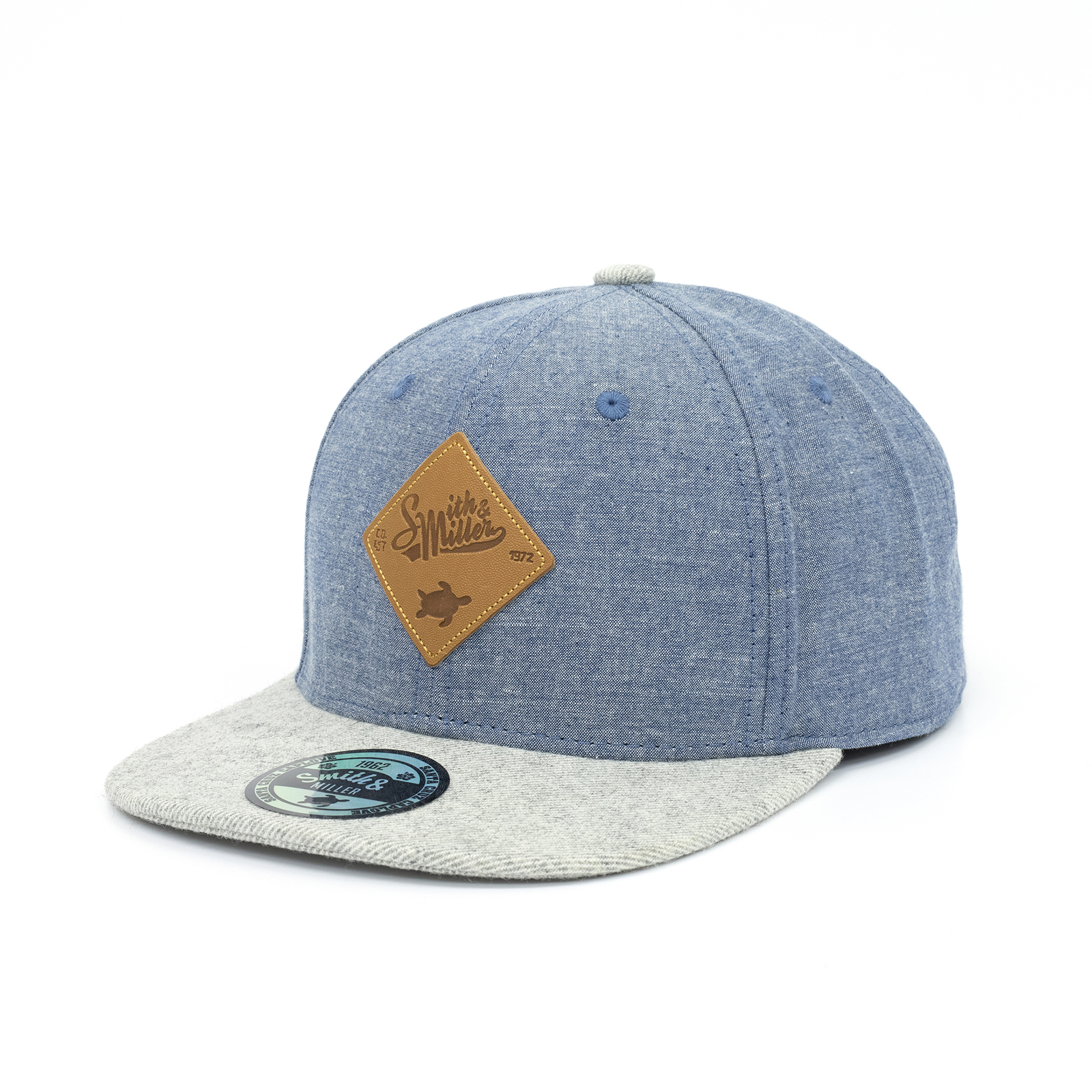 Smith & Miller Autumn Glory Unisex  Snapback Cap,  blue-denim