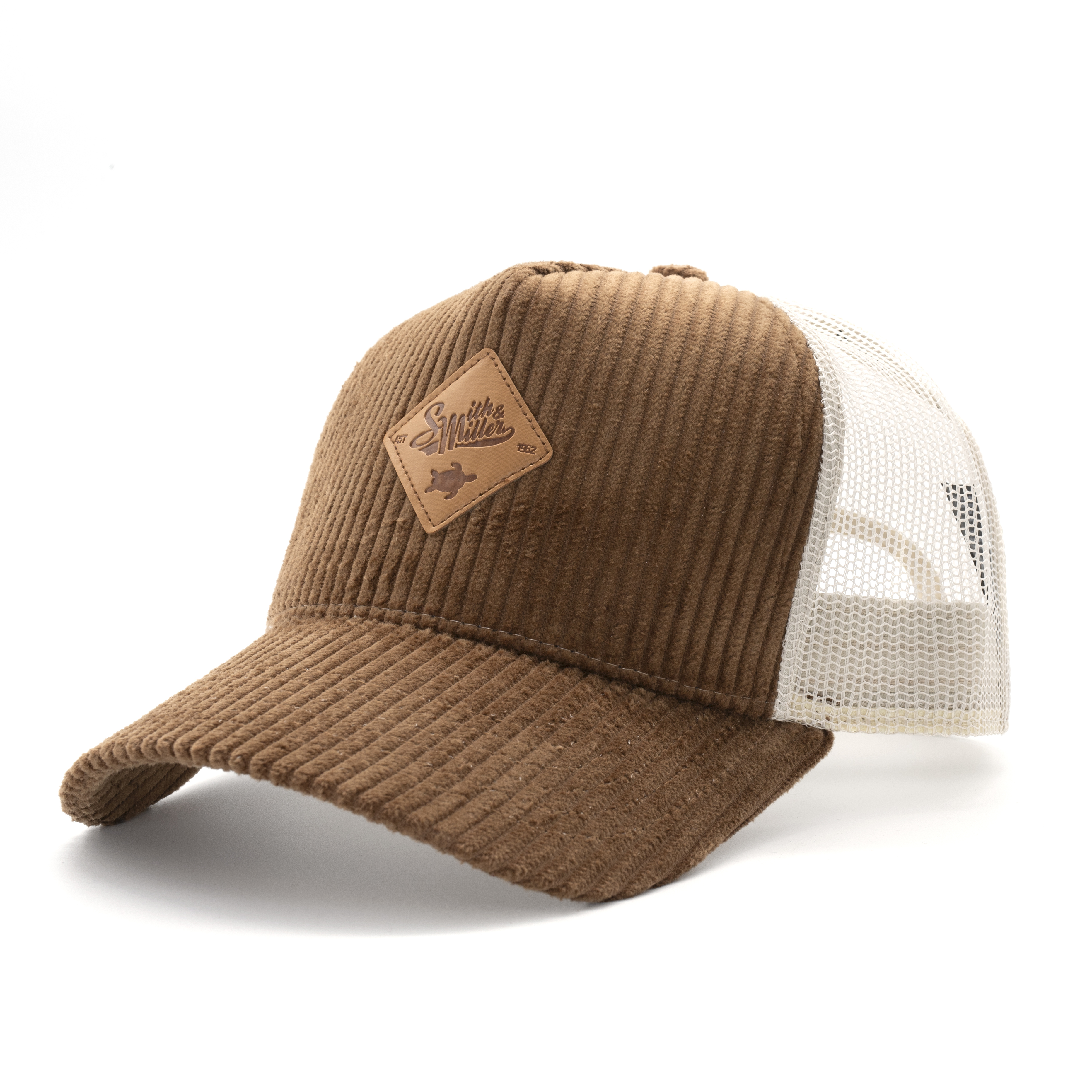 Smith & Miller Dodge Unisex Trucker  Cord Cap, braun-beige